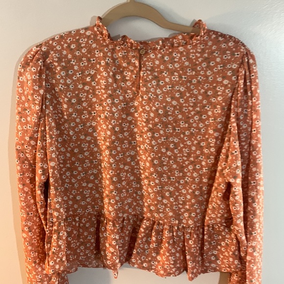 NWT 3rd and Malt Orange XL Long Sleeve Crop Top - Picture 4 of 4